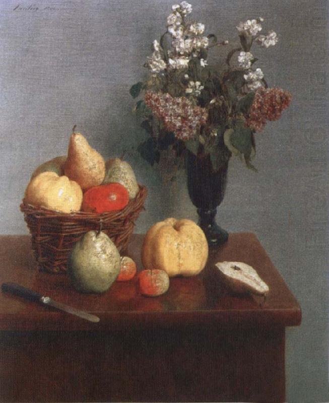 Still life with Flowers and Fruit, Henri Fantin-Latour